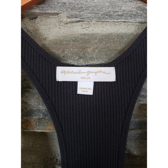 Spiritual Gangster Tank Jumpsuit Black Medium - Picture 3 of 5